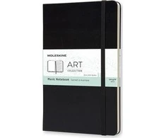Moleskine MOLESKINE muzika L, 13x21cm, five- line, hardcover, 192 puslapiai, juoda