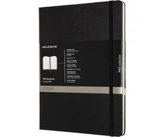 Moleskine MOLESKIE PASTABOS PROFESSIONAL XL (19x25 cm), hardcover, 192 puslapių, juoda
