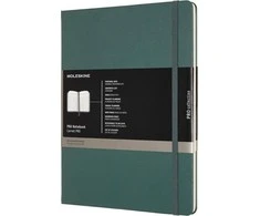 Užrašų knygutė Moleskine PRO,19x25cm, kietais viršeliais, žalios spalvos