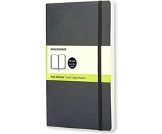 Moleskine srl Užrašų knygutė Moleskine Classic 9x14cm, baltais lapais, minkštu viršeliu, juodos spalvos