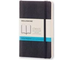 Užrašų knygutė Moleskine Classic 9x14cm, minkštu viršeliu, juodos spalvos