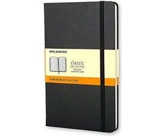 Užrašų knygutė Moleskine Classic 9x14cm, linijomis, kietu viršeliu, juodos spalvos