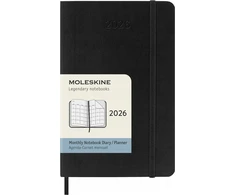 KNYGA Knygynas „Moleskine 2026“ 12 mėnesių mėnesinis kišeninis minkštų viršelių dienoraštis