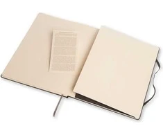 Užrašų knygutė Moleskine Classic 19x25cm, linijomis, kietu viršeliu, juodos spalvos
