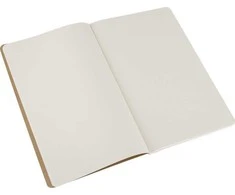 Užrašų knygutė Moleskine Cahier 13x21cm, baltais lapais, minkštu viršeliu, rudos spalvos, 3 vnt