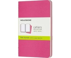Moleskine 3 Cahier Journals užrašų knygelių rinkinys, rožinės linijos