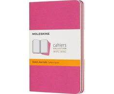 Moleskine Rinkinys 3 zeszytów Cahier Journals 9x14 linijos rožinė (322966)