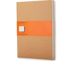 Užrašų knygutė Moleskine Cahier 19x25cm, linijomis, minkštu viršeliu, rudos spalvos, 3 vnt