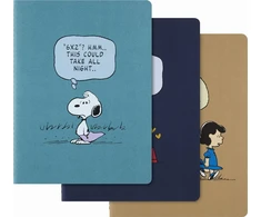 Moleskine 3 sąsiuvinių rinkinys MOLESKINE Peanuts Bundle 2025, XL, 19x25 cm, liniuotė