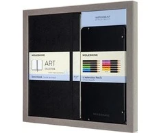 Moleskine Menkės rinkinys Menas. Sketching Kit sketchbook L + rinkinys akvarele