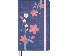 MOLESKINE Sakura 2025 užrašų knygelė, L, 13x21 cm, linijuota, riboto leidimo