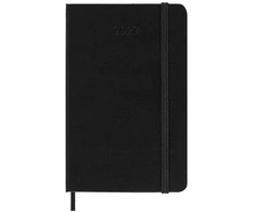 Moleskine savaitinis horizontalus kalendorius 2027, 12M, P, 9x14cm, kietais viršeliais, juodas (MS-9279707)