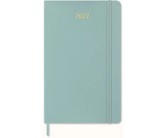 Moleskine savaitinis kalendorius 2027, 12M, L, 13x21cm, riboto leidimo, sintetinė gyvatės oda, dėžutė, šalavijo žalios spalvos (MS-9274832)