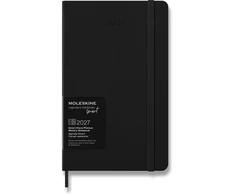 Moleskine savaitinis kalendorius Smart 2027, 12M, L, 13x21cm, kietas viršelis, juodas (MS-9279349)