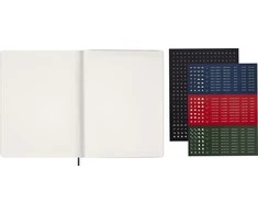 Moleskine savaitinis vertikalus kalendorius 2027, 13M, XXL, 23,5x28cm, minkšti viršeliai, safyro mėlyna (MS-9278847)