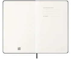 Moleskine savaitinis vertikalus kalendorius 2027, 12M, L, 13x21cm, kietu viršeliu, juodas (MS-9279752)