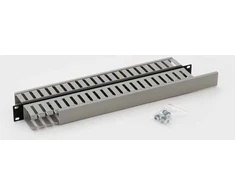 Molex Pn TRITON 19" stelažų panelė 1U dvipusis plastikinis bėgelis, pilkas
