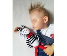 Momscare Triušis Hycuś kontrastingas švelnus žaislas