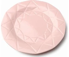 Affek Design ADEL Rožinis Plokščia lėkštė 24cm
