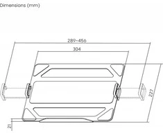MONITORIAUS RANKENĖS ADAPTERIS NEŠIOJIMUI NBH-01 ART max17,3' max 9KG' vieno dydžio