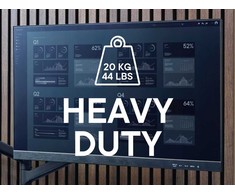 Monitorių laikiklis 2 monitoriams DM5210 One For All, 17"-50", maks. 20 kg monitoriai (x2), 200x300, juodas