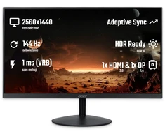 Monitorius Acer SA272UP1bmipx - 144Hz | QHD | IPS | 27"
