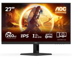 Žaidimų monitorius AOC 27G4ZRE, 27" Full HD (1920x1080) IPS, 260Hz, 0.5ms, HDR10, Adaptive Sync