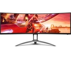 Monitorius AOC AG493UCX2 49 colių lenktas VA 32:9 DQHD 5120x1440 165Hz 550 cd/m2 1ms HDMI2.0x3 DP C tipo USB su DO USB3.2x3