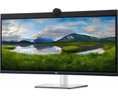 Dell Monitorius P3424web 34 colių IPS lenktas WQHD (3440x1440)/21:9/HDMI/DP/USB-C/RJ-45/Kamera/Garsiakalbiai/Mikrofonas/3Y