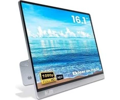 Monitorius Ekleer EKLEER 16" Portable LCD Ekranas USB Type-C ink. Travel Pouch