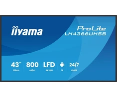 Monitorius Iiyama 43 colių 3840x2160 UHD VA VESA laikiklis 300x300