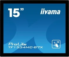 Iiyama „Monitorius“ 15 colių TF1534MC-B7X TN monitorius, 10 lietimo taškų, HDMI, DP, 4:3, P65, 7H, USB