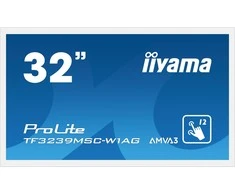 Monitorius Iiyama 32" PCAP Baltas Anti-glare Bezel Be 12 taškų jutiklinis ekranas, 1920x1080, AMVA3 skydelis, 2xHDMI, DisplayPort, VGA, 420cd/m², 3000:1, USB jutiklinė sąsaja, LAN ir RS232 valdymas, palaikomas VESAC 40, MultixTouch0 OS, atskira arba integruota