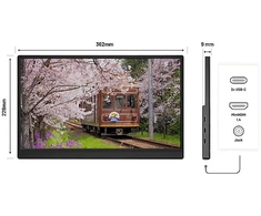Monitorius JAPANNEXT 40,6 cm JN-MD-i156F-LE MiniHDMI/USB-C FHD