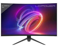 Monitorius LC-Power 68.6cm (27") LC-M27FC FHD 16:9 1xDP+2xHDMI