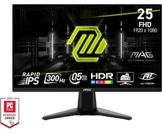 Monitorius MSI MAG 255XF – 24,5 colio | Greitas IPS | „Full HD“ | 0,5 ms | 300 Hz