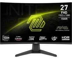 Monitorius MSI MAG 276CF E20 - 27" | „Rapid VA Curve 1500R“ | „Full HD“ | 0,5 ms (min.) | 200 Hz
