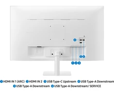 Monitorius Samsung M7 M70F monitorius komputerowy 81,3 cm (32") 3840 x 2160 px 4K Ultra HD LED Baltas
