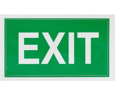 None Nežinomas Lipdukas exit 100x180mm