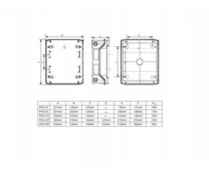 Montavimo korpusas Noark 113263 plastikinis IP65 1x18M PHS 18T