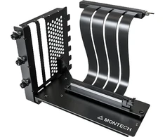 Montech Rinkinys mocujący Vertikales GPU PCIe 4.0 Riser-Kabelis juoda