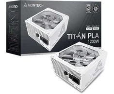 Montech Titan PLA 1200W – 80 PLUS &amp; Cybenetics Platinum PSU, modular, PCIe 5.1 – 1200 Watt, baltos spalvos