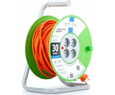 Montis Reel ilgintuvas MT104-30 4x2p+Z 16A 3680W 3x1.5 30m Montis oranžinis