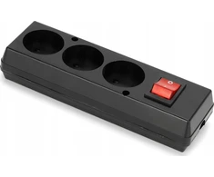 Montis Trijų krypčių išimamas lizdas, neįsk. GN-360WS Montis MT0085-C juoda