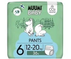 Moomin Baby Mumijų kelnės 6, 12-20 kg, 36 vnt.