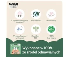 Moomin Baby Maxi 4 sauskelnės, 7-14 kg, 42 vnt.
