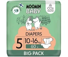 Moomin Baby Mumijų Maxi 5, 10-16 kg, 60 vnt.