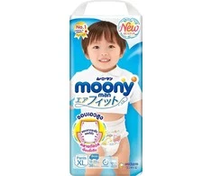 Sauskelnės - kelnaitės Moony berniukams XL, 12-22 kg, 38 vnt.