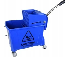Mop CleanPRO 394641 - Cleanpro Kentucky Vežimėlis jednowiaderkowy su prasą 20L, mėlyna