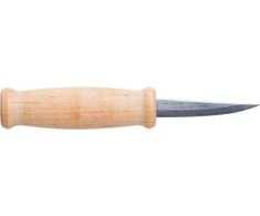 Didelis medžio drožinėjimo peilis Morakniv® 105, tiesus, 200x79x2,7mm. Laminuotas plienas, beržinė rankena